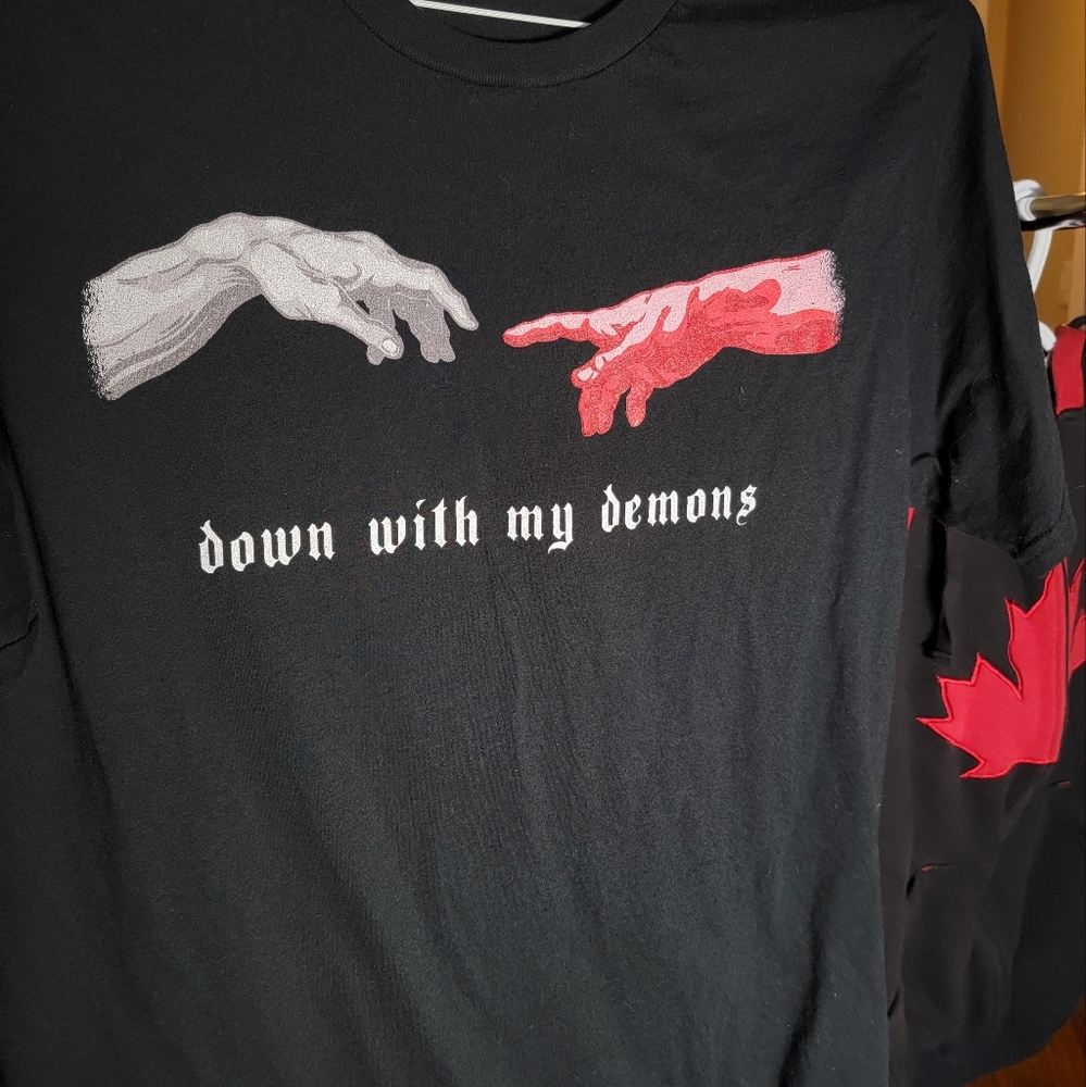 Down with my demons T shirt NEVER WORN